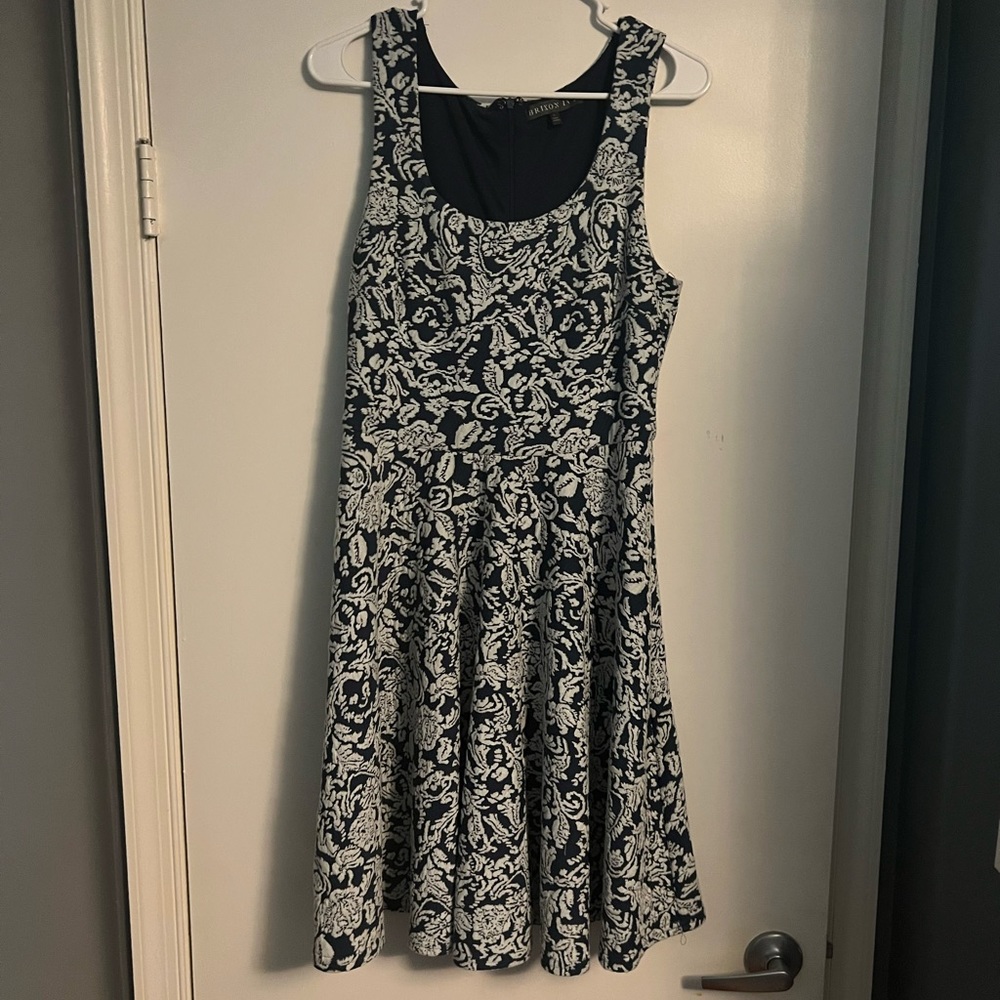 Blue floral dress